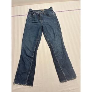 Everlane The Cheeky Bootcut Jeans Women’s 27R High Rise Raw Hem Denim